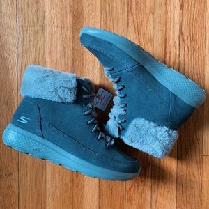 Skechers On-the-Go Water Resistant Suede Boots
